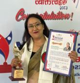 राधा माताङ्गी सम्मानित: समाज रुपान्तरणमा उत्कृष्ट योगदानको कदर