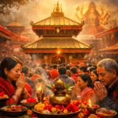 चैते दशैँ आज: शक्तिपीठमा भक्तजनको भीड, राम नवमीको तयारी सुरु